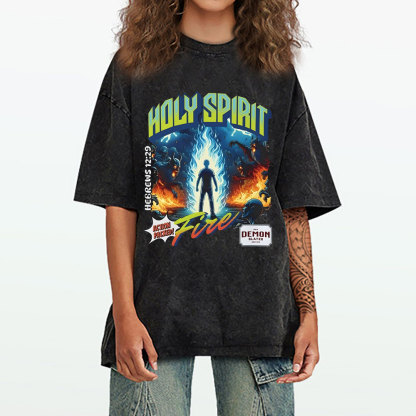 Holy Spirit Chirstian Washed T-Shirt