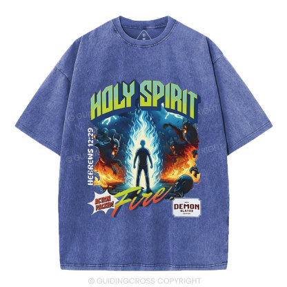 Holy Spirit Chirstian Washed T-Shirt