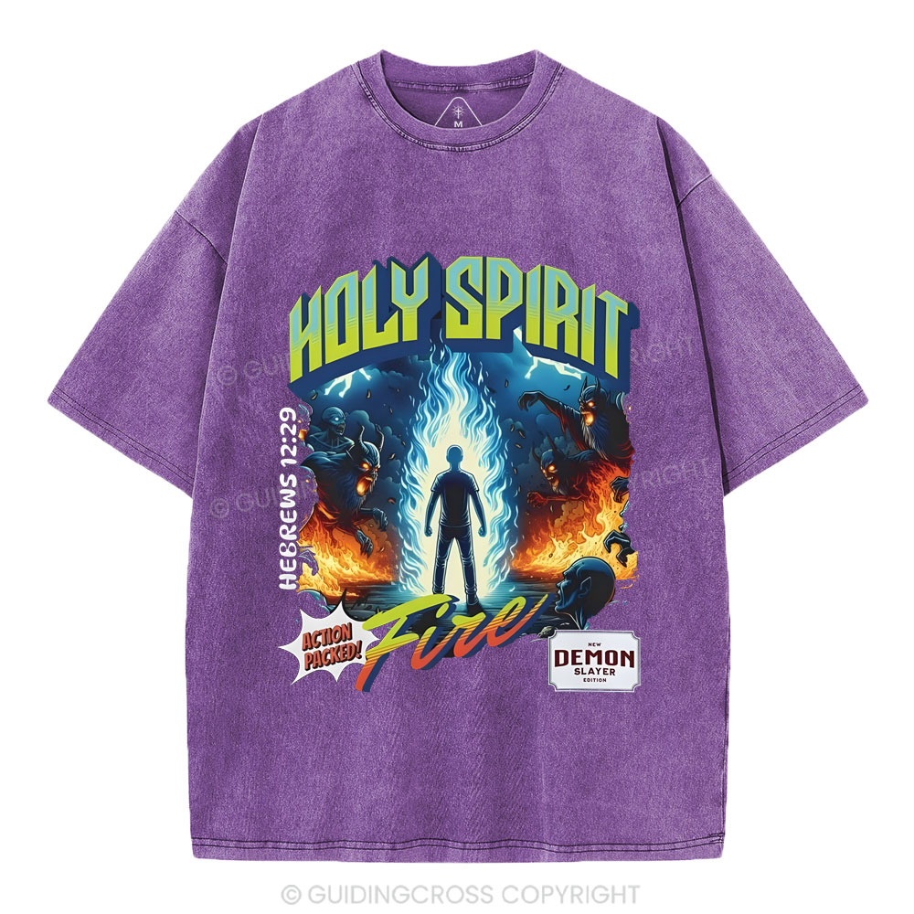 Holy Spirit Chirstian Washed T-Shirt