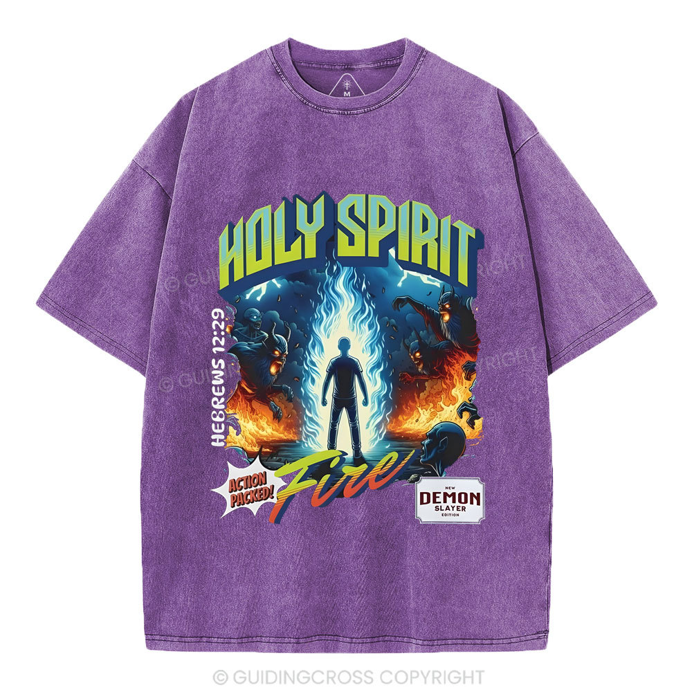 Holy Spirit Chirstian Washed T-Shirt
