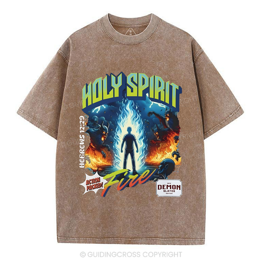 Holy Spirit Chirstian Washed T-Shirt