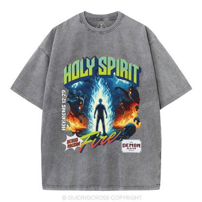 Holy Spirit Chirstian Washed T-Shirt