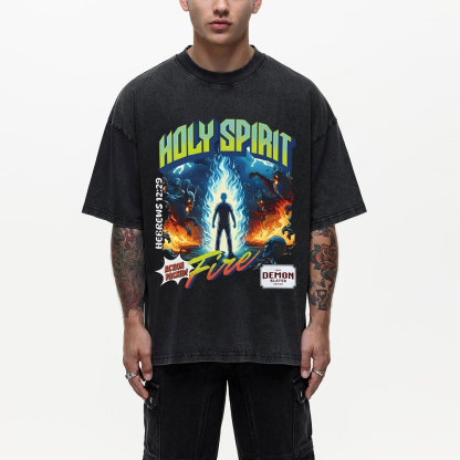 Holy Spirit Chirstian Washed T-Shirt