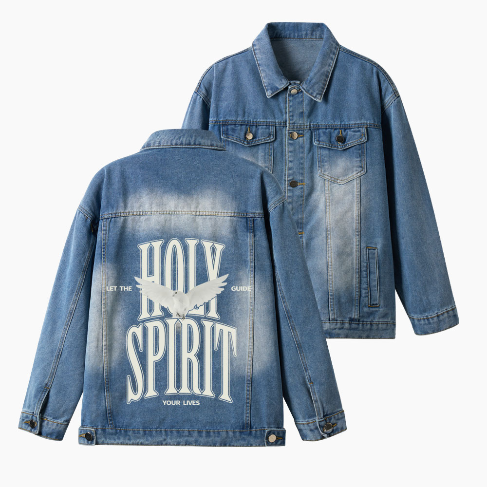 Holy Spirit Christian Denim Jacket