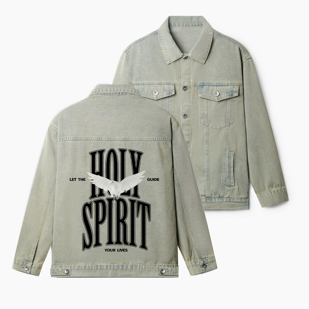 Holy Spirit Christian Denim Jacket