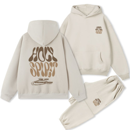 Holy Spirit Christian Fleece Hoodie Set