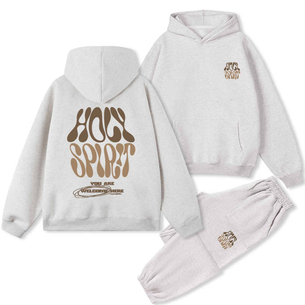 Holy Spirit Christian Fleece Hoodie Set
