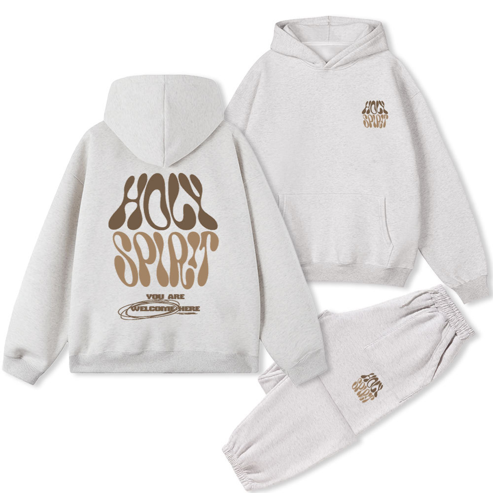Holy Spirit Christian Fleece Hoodie Set