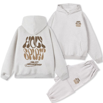 Holy Spirit Christian Fleece Hoodie Set