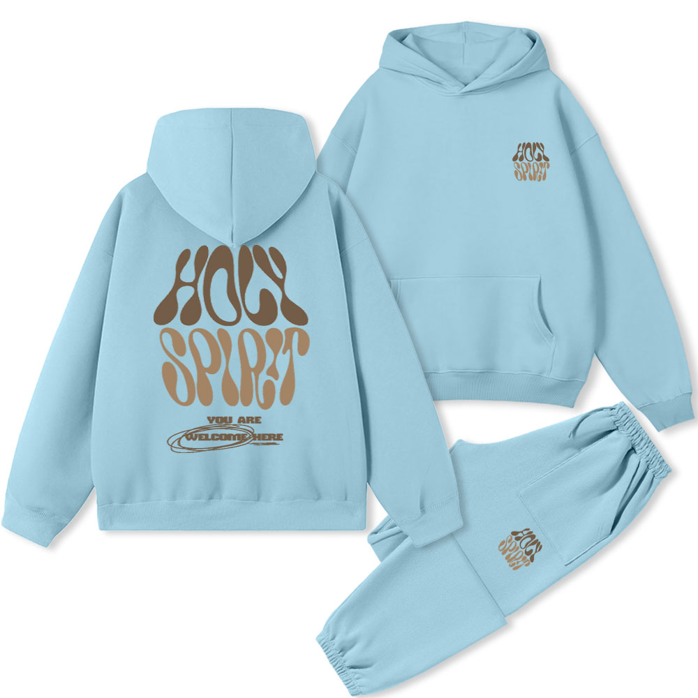 Holy Spirit Christian Fleece Hoodie Set