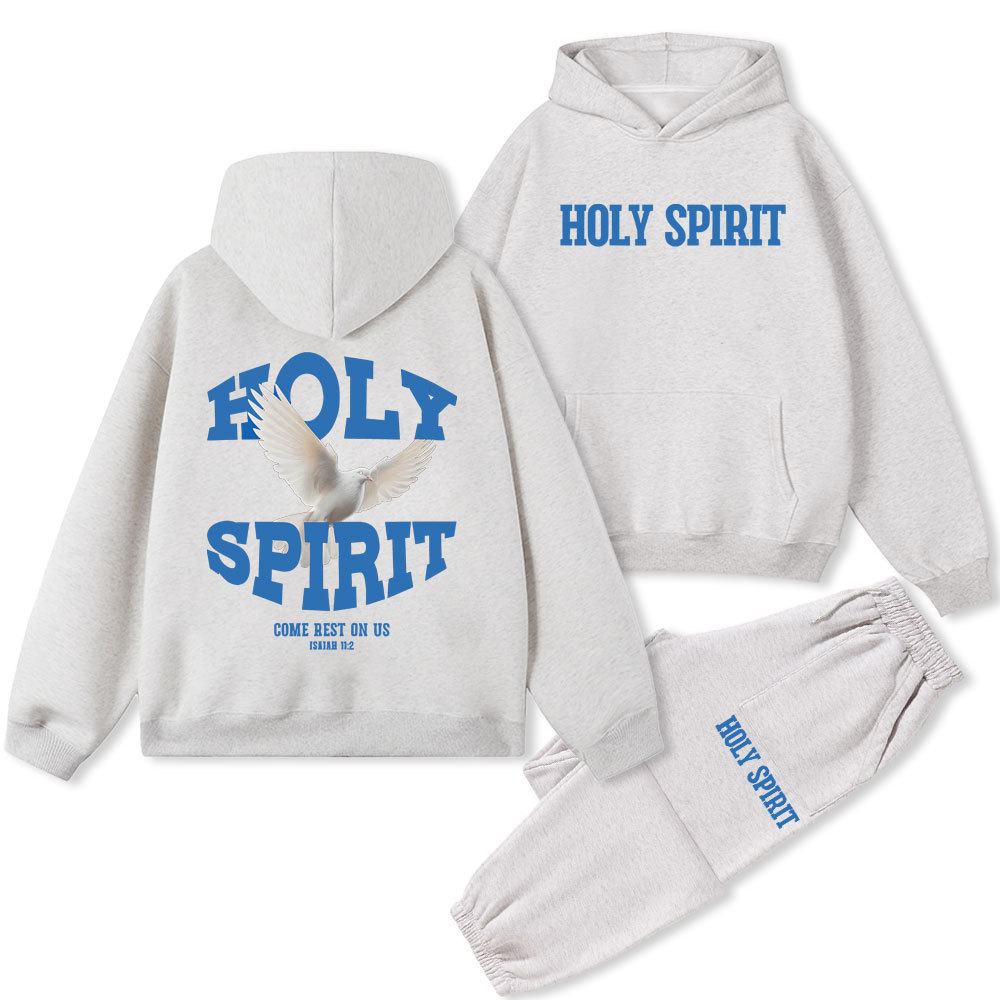 Holy Spirit Christian Fleece Hoodie Set