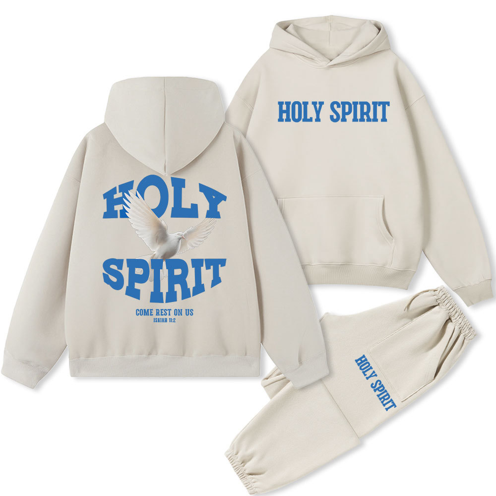 Holy Spirit Christian Fleece Hoodie Set