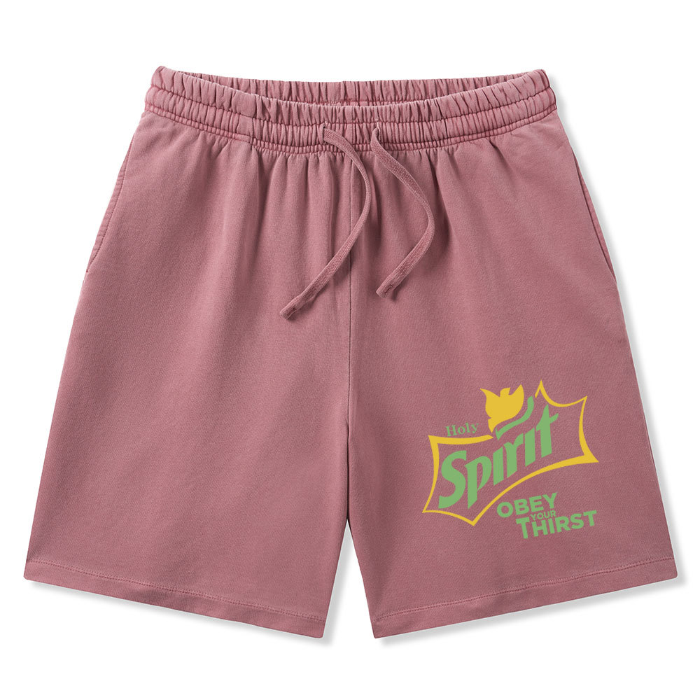 Holy Spirit Christian Washed Shorts