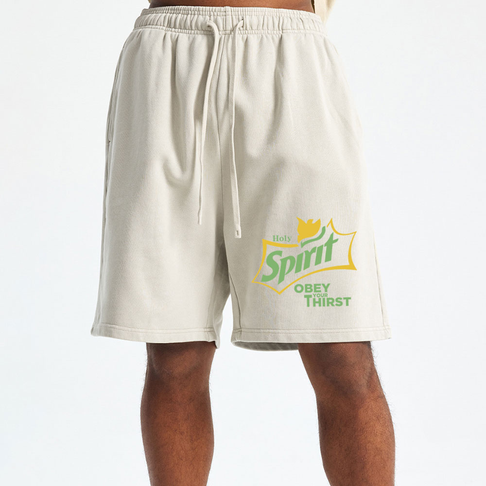 Holy Spirit Christian Washed Shorts