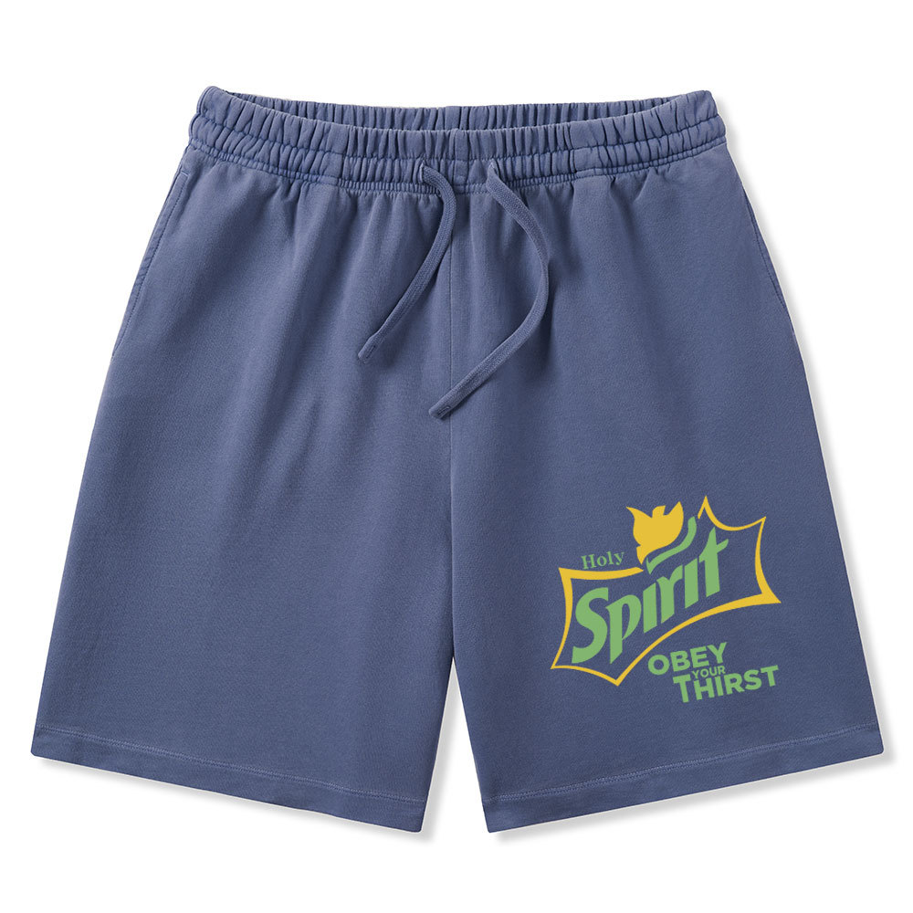 Holy Spirit Christian Washed Shorts