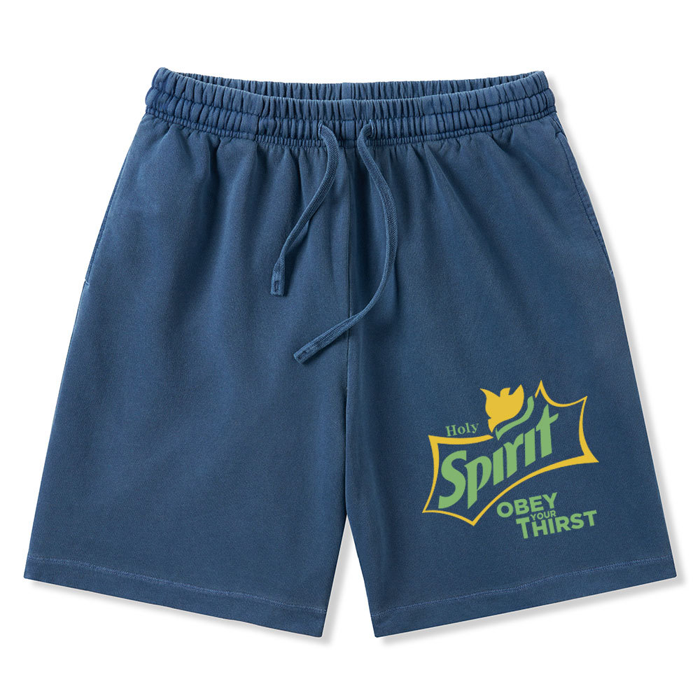Holy Spirit Christian Washed Shorts