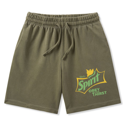 Holy Spirit Christian Washed Shorts
