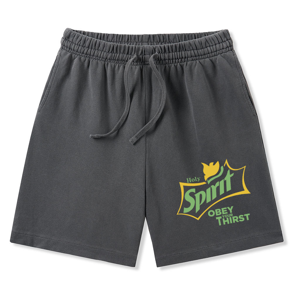 Holy Spirit Christian Washed Shorts