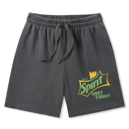 Holy Spirit Christian Washed Shorts