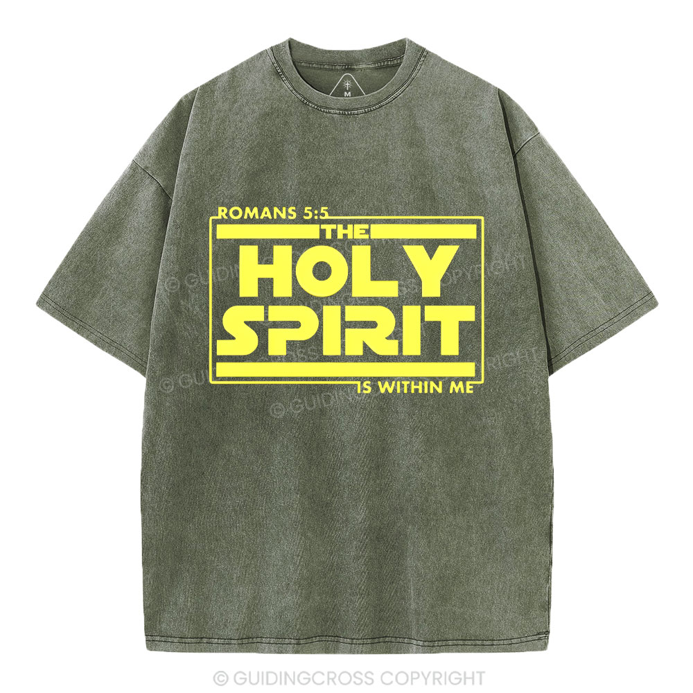Holy Spirit Christian Washed T-Shirt