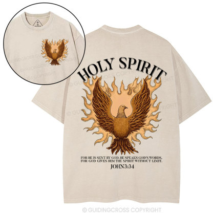 Holy Spirit Christian Washed T-Shirt