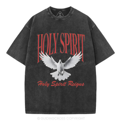Holy Spirit Christian Washed T-Shirt