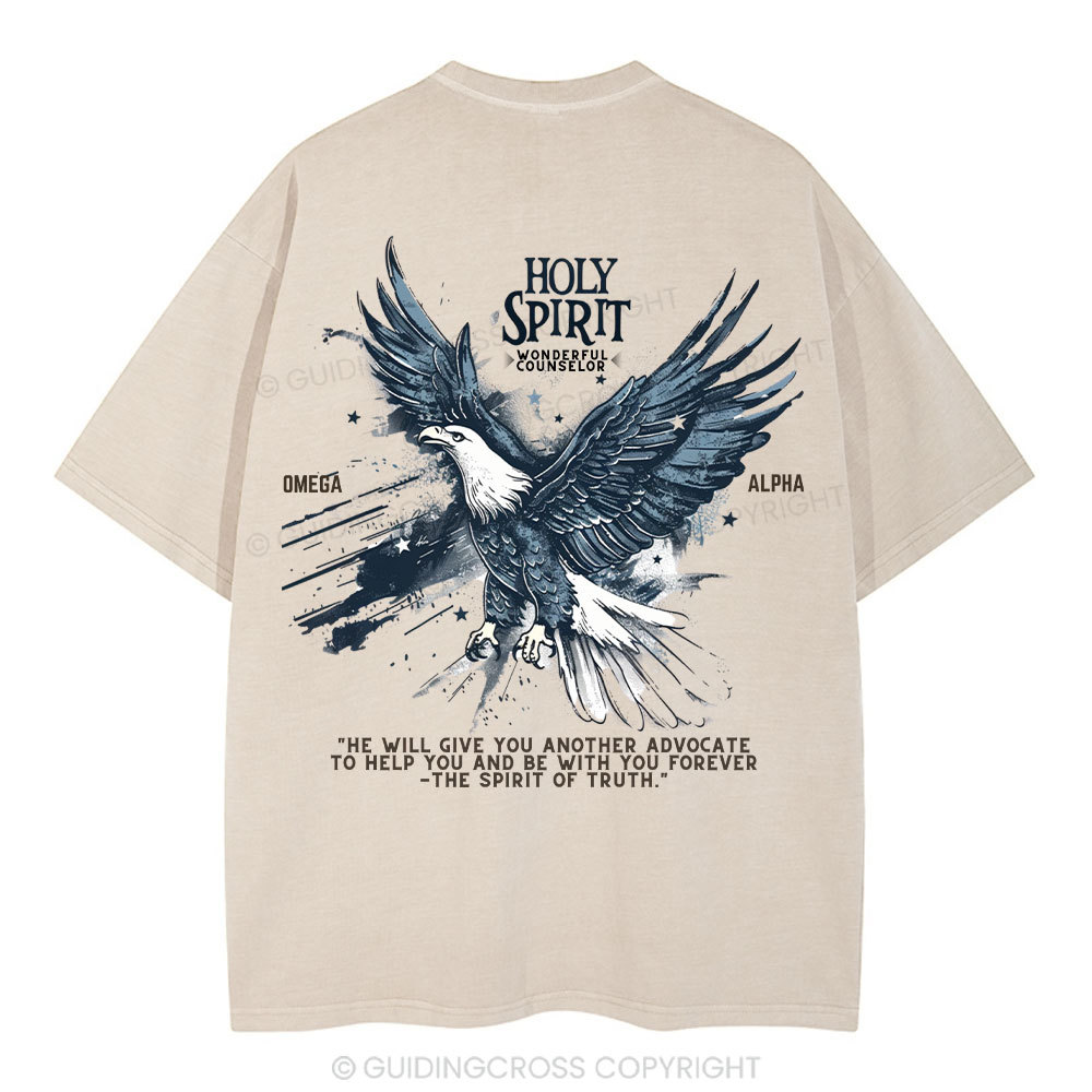Holy Spirit Christian Washed T-Shirt
