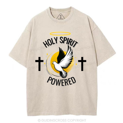 Holy Spirit Christian Washed T-Shirt