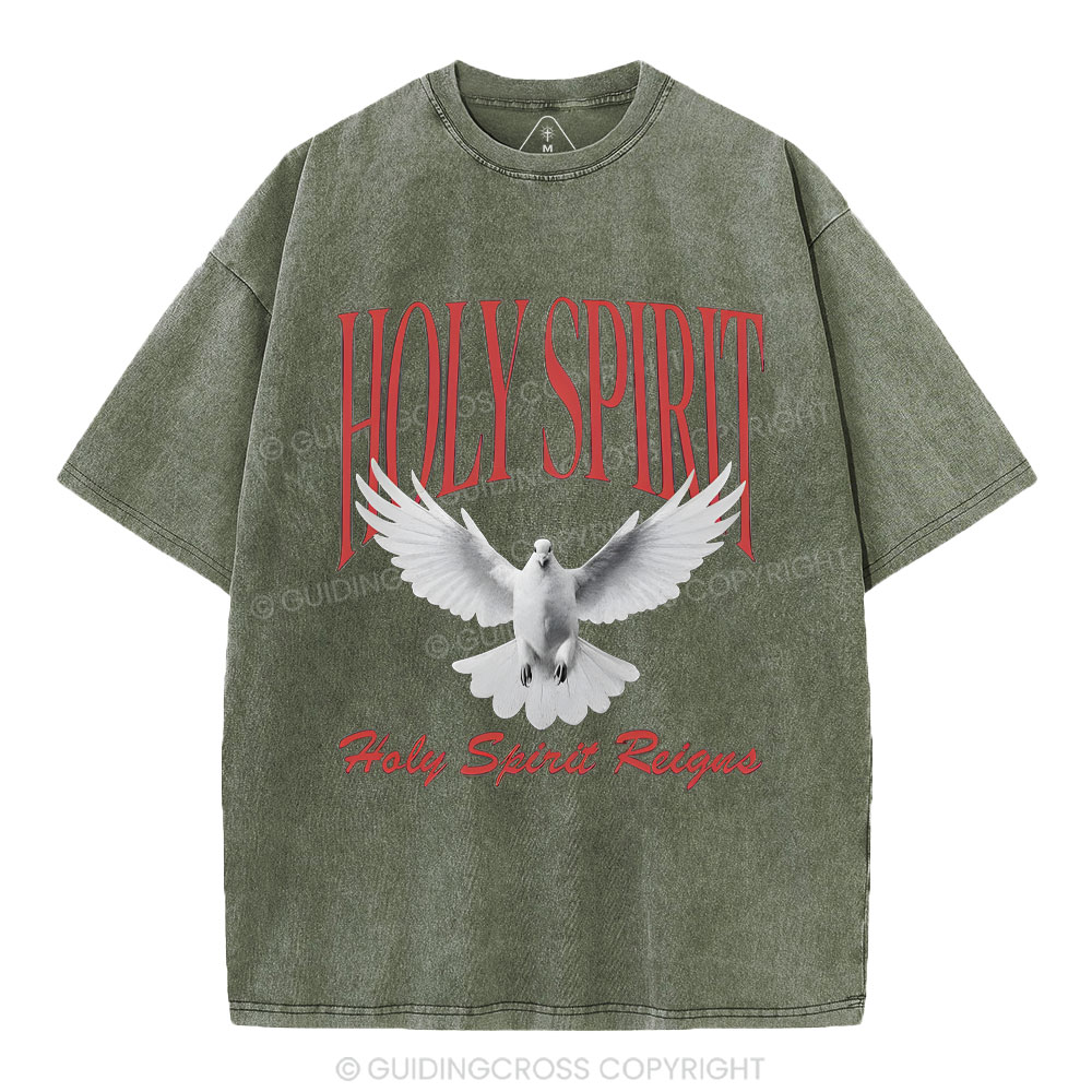 Holy Spirit Christian Washed T-Shirt