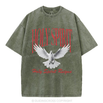 Holy Spirit Christian Washed T-Shirt