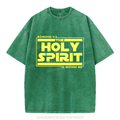 Holy Spirit Christian Washed T-Shirt