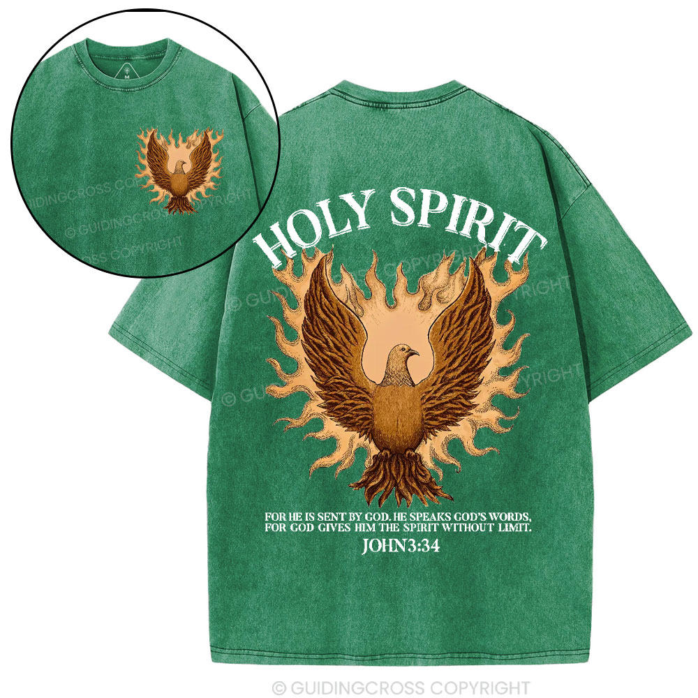Holy Spirit Christian Washed T-Shirt