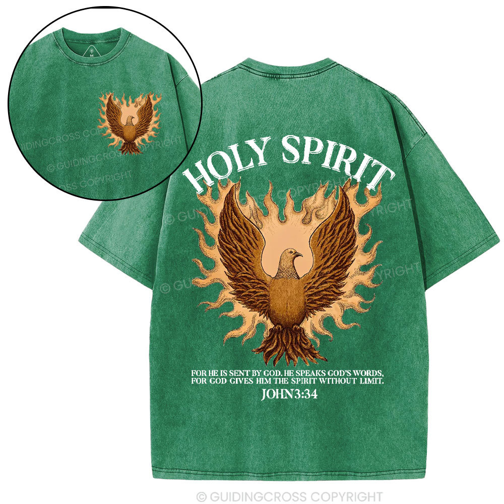 Holy Spirit Christian Washed T-Shirt