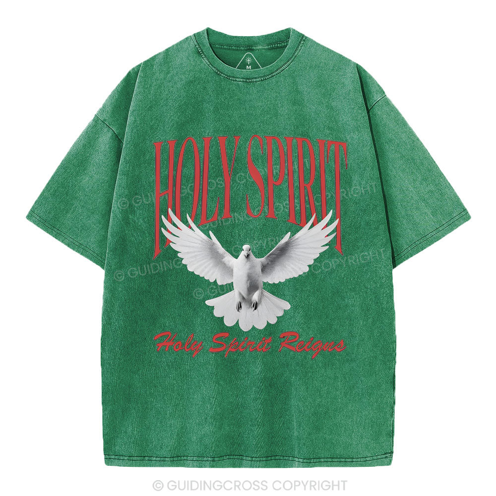Holy Spirit Christian Washed T-Shirt