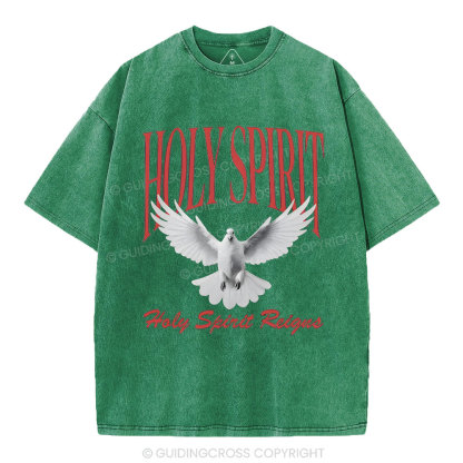 Holy Spirit Christian Washed T-Shirt