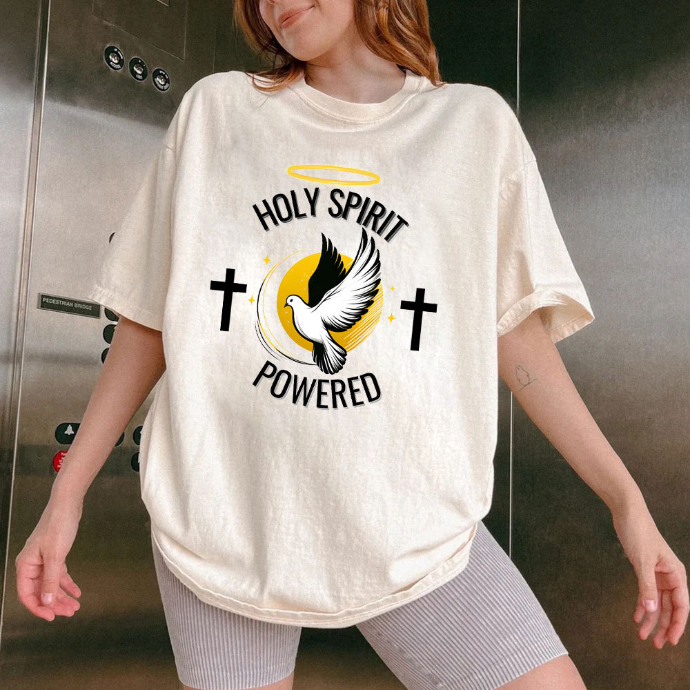 Holy Spirit Christian Washed T-Shirt