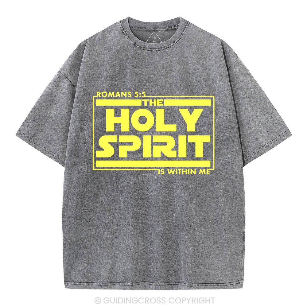 Holy Spirit Christian Washed T-Shirt