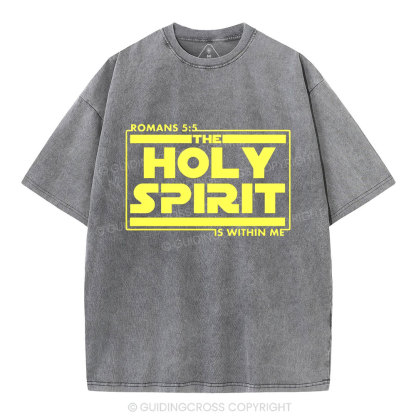 Holy Spirit Christian Washed T-Shirt