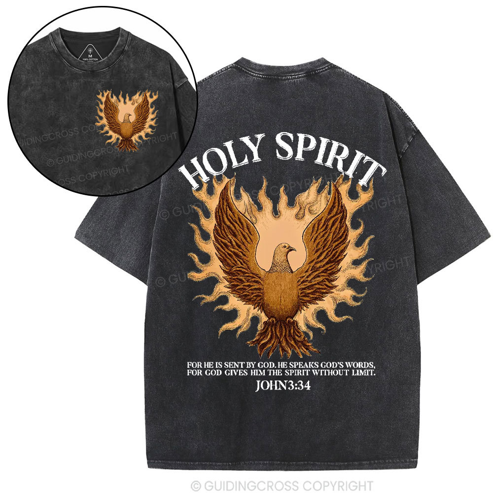 Holy Spirit Christian Washed T-Shirt