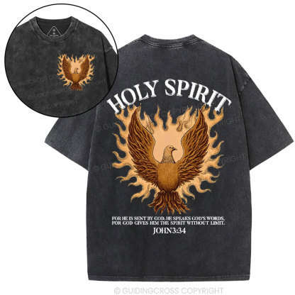 Holy Spirit Christian Washed T-Shirt