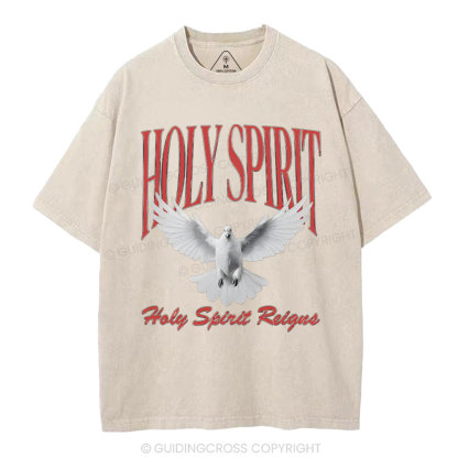 Holy Spirit Christian Washed T-Shirt