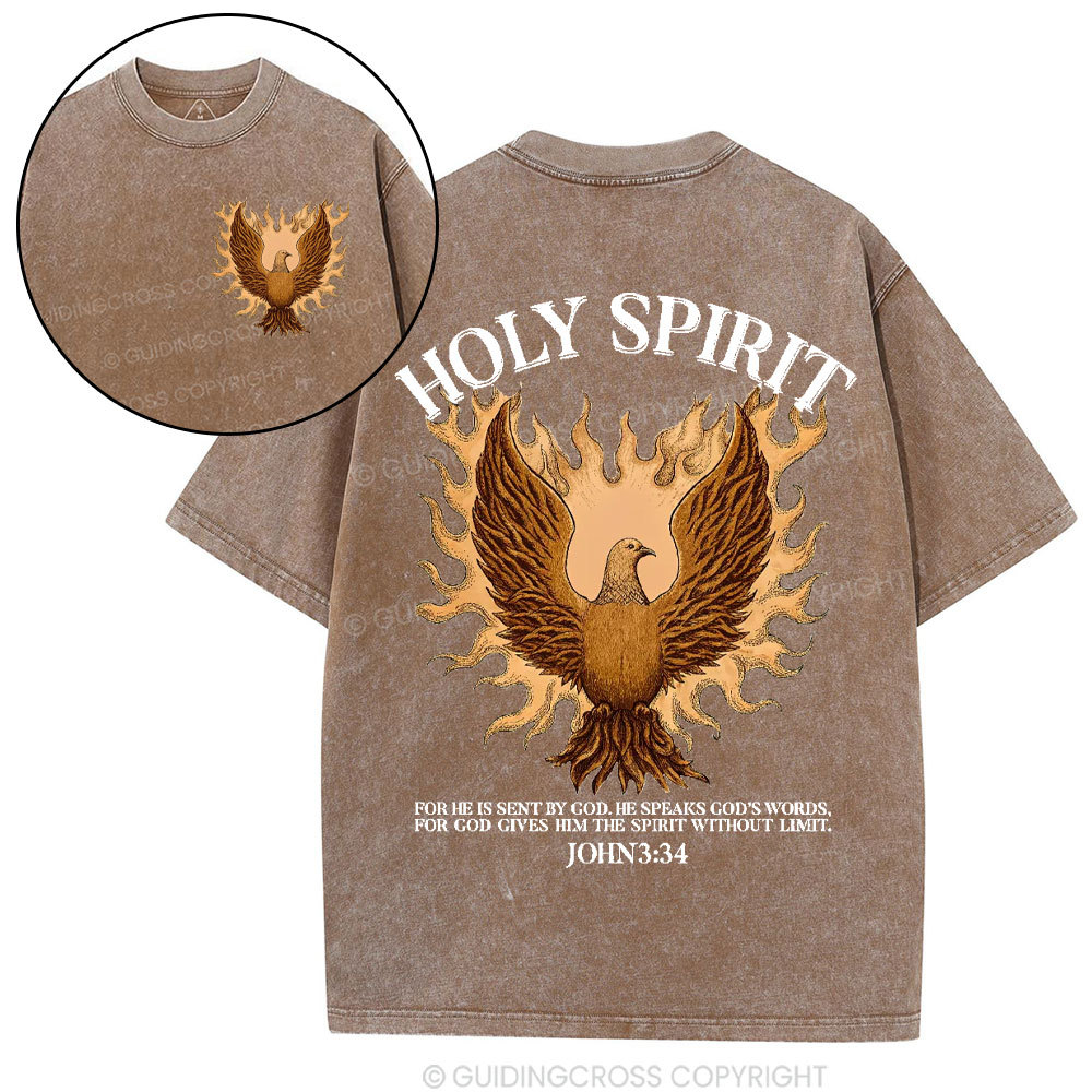 Holy Spirit Christian Washed T-Shirt