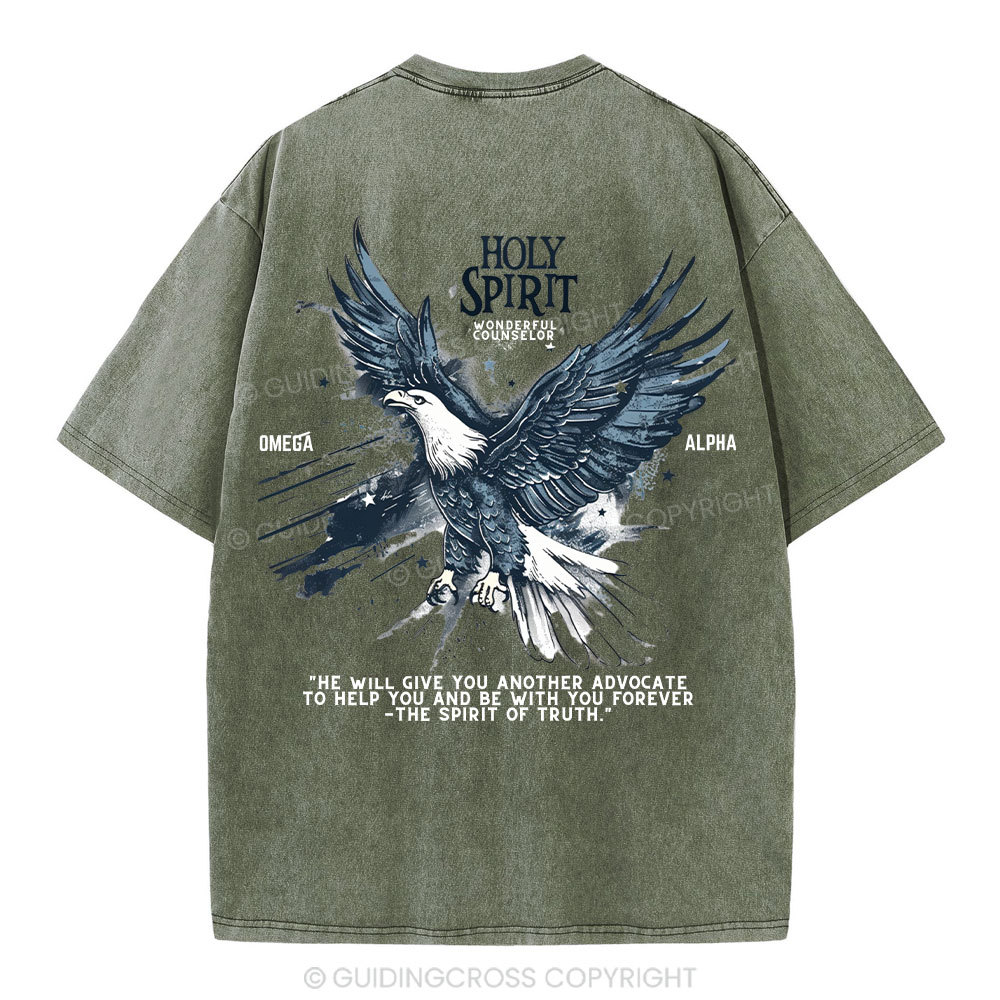 Holy Spirit Christian Washed T-Shirt