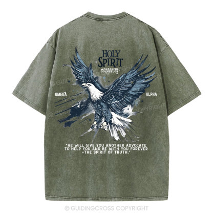 Holy Spirit Christian Washed T-Shirt