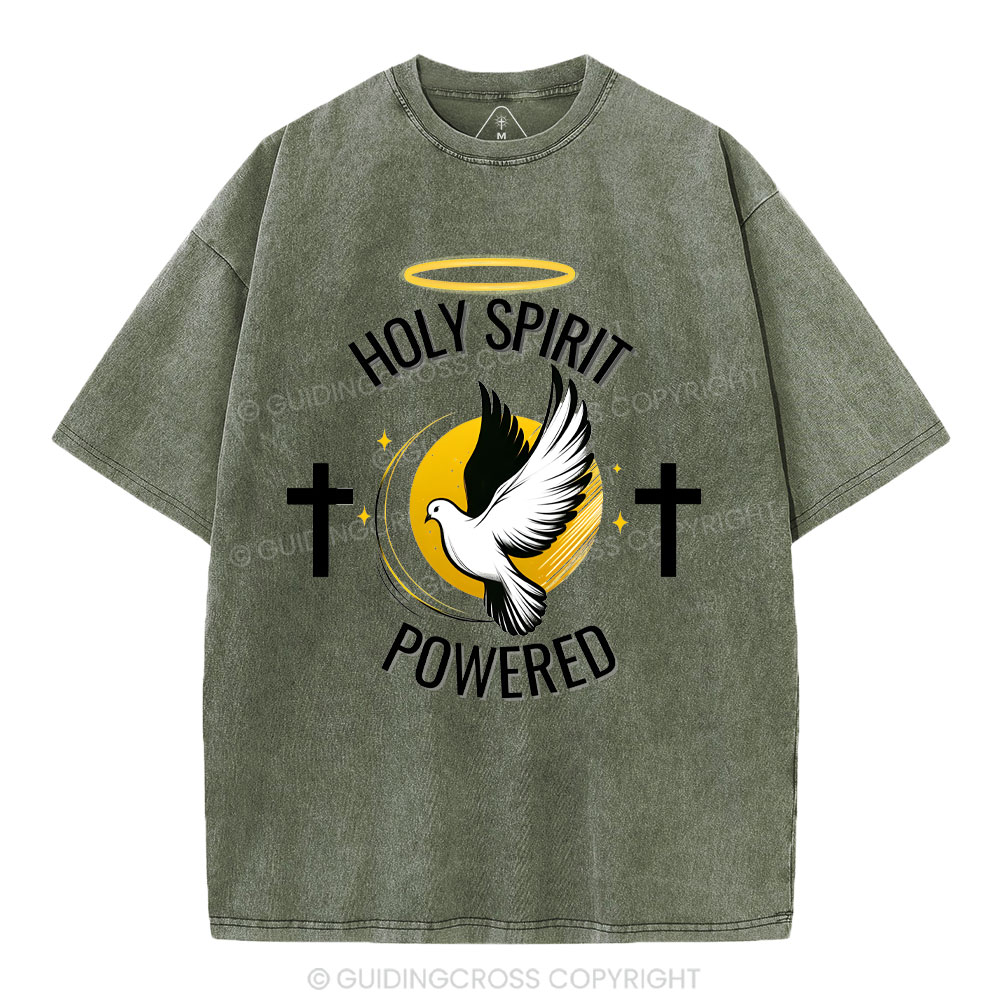 Holy Spirit Christian Washed T-Shirt