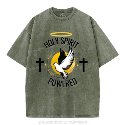 Holy Spirit Christian Washed T-Shirt