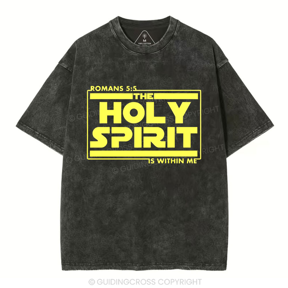 Holy Spirit Christian Washed T-Shirt