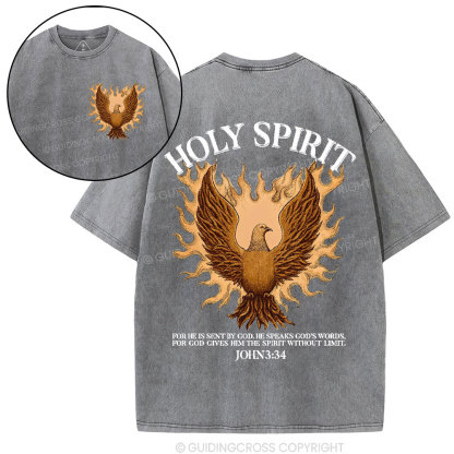 Holy Spirit Christian Washed T-Shirt