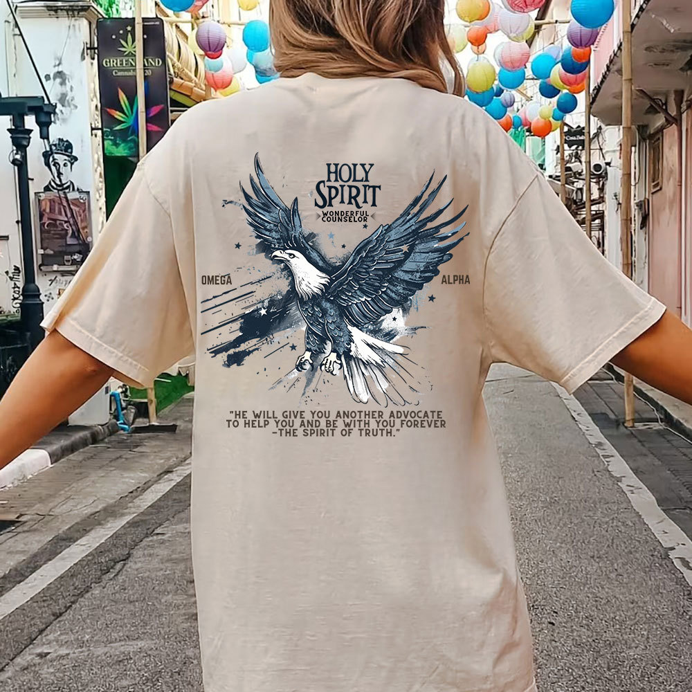 Holy Spirit Christian Washed T-Shirt