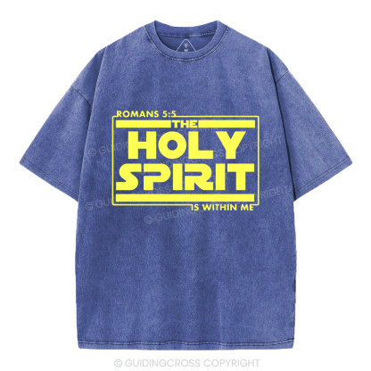 Holy Spirit Christian Washed T-Shirt